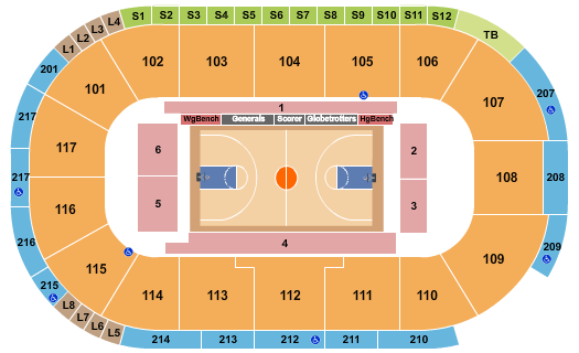 Tech CU Arena Seating Chart: Harlem Globetrotters