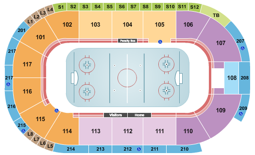 Tech CU Arena Seating Chart: Hockey