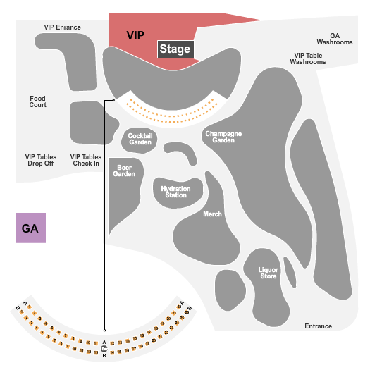 Tempe Beach Park Seating Chart: GA/VIP/VIP Table