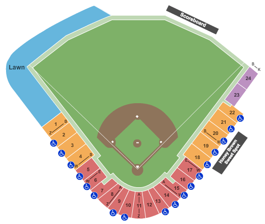 Texas Rangers Stadium Detailed Seating Chart