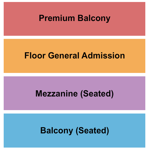 TempleLive Peoria Seating Chart: Floor/Prem Balc/Mezz 2