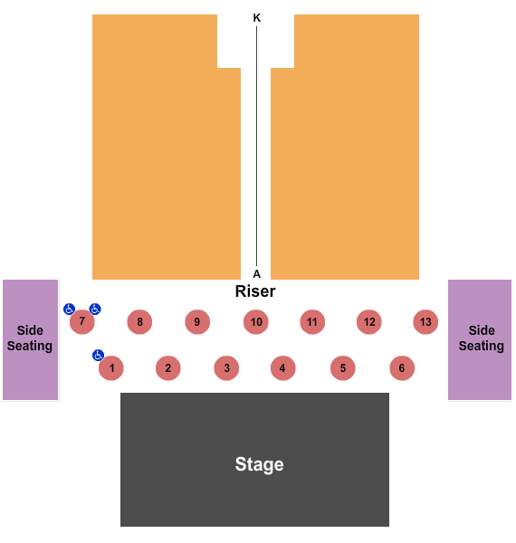 Temple Theater - Des Moines Performing Arts Seating Chart: End Stage 2