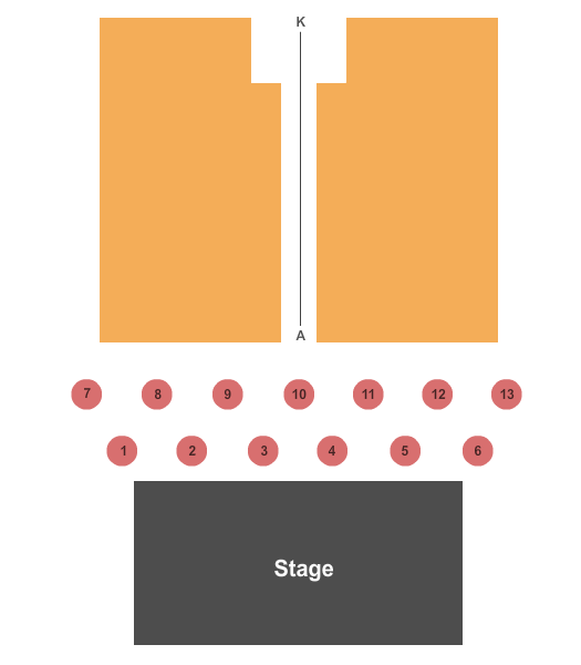 Temple Theater - Des Moines Performing Arts Seating Chart: End Stage