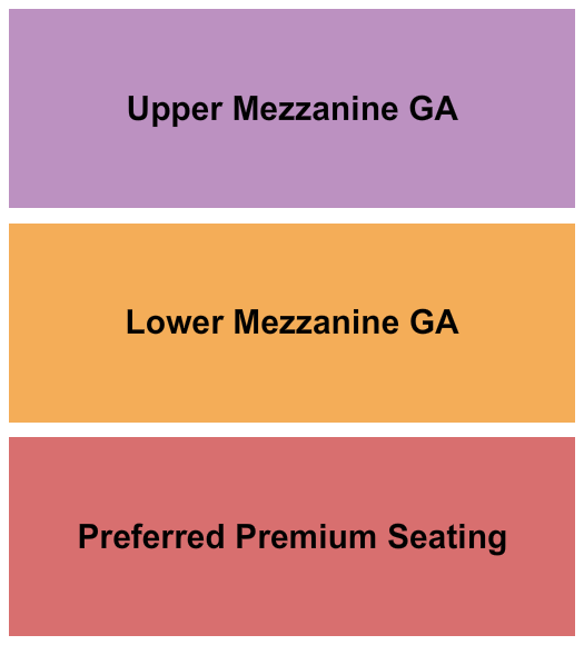 Temple Theater - Meridian Seating Chart: GA All
