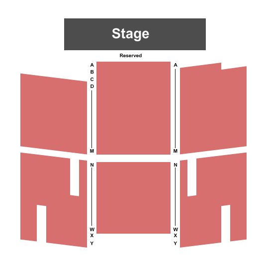 Temple Theatre - WI Seating Chart: End Stage