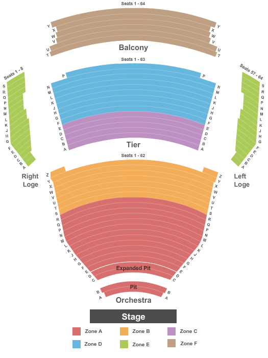tennessee performing arts center seating chart - Part ...