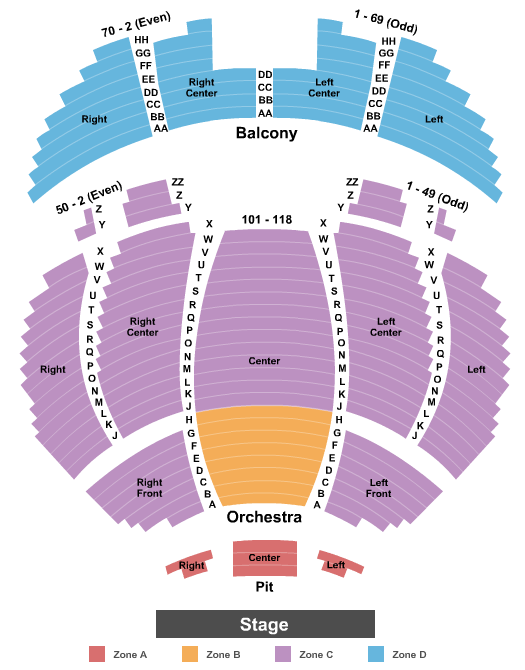 Bijou Theatre Seating Chart