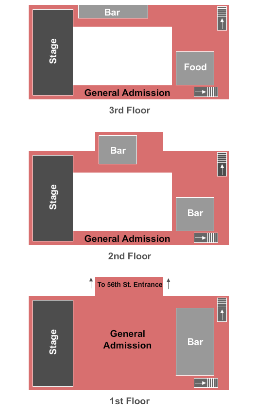 Terminal 5 Seating Chart: General Admission