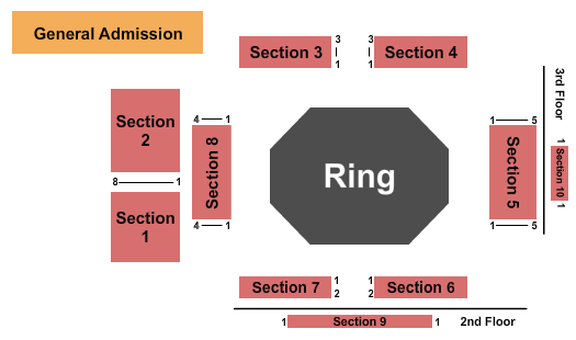 Terminal 5 Seating Chart: MMA