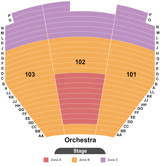 Blaisdell Concert Hall Seating Chart