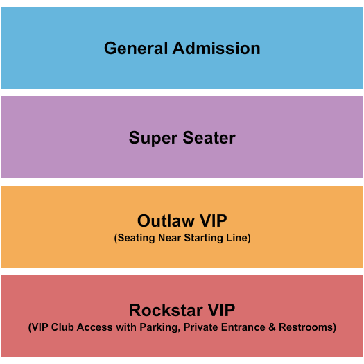 Texas Motorplex Seating Chart: GA & VIP 2