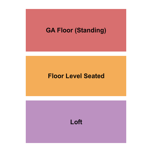 The Newberry Seating Chart: GA & Seated Floor/Loft