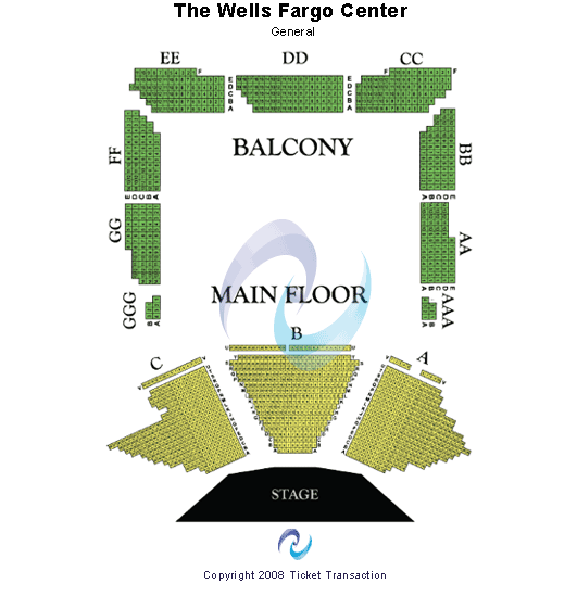 Wells Fargo Center for the Arts Seating Chart