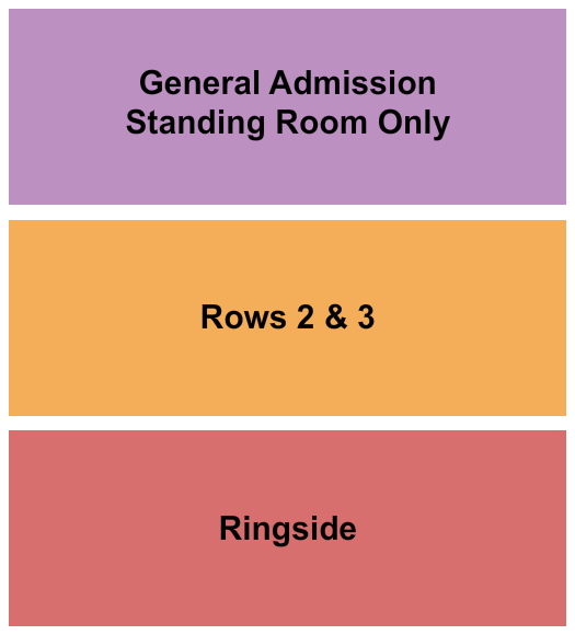 The Amp at Log Still Seating Chart: GA / Ringside / Rows