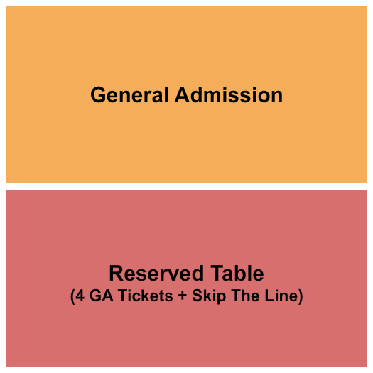 The Annex At The Red Zone - Madison Seating Chart: GA & Reserved Table