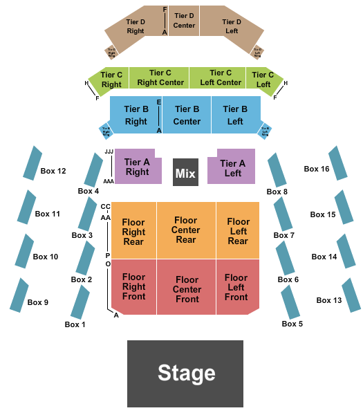 The Anthem - D.C. Seating Chart: Endstage 5