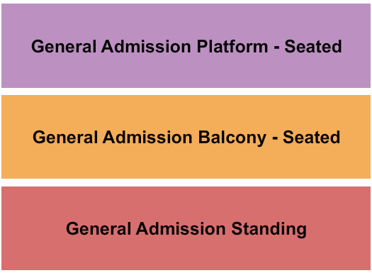 The Ardmore Music Hall Seating Chart: GA/Balcony/Platform