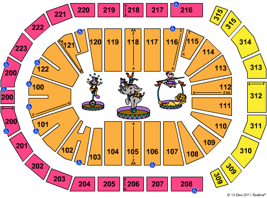 The Arena At Gwinnett Center Seating Chart