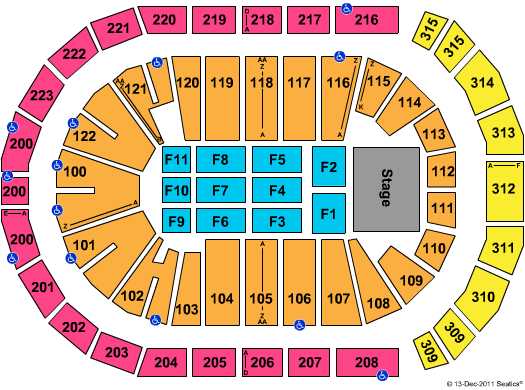 The Arena At Gwinnett Center Seating Chart