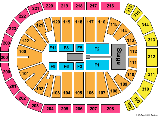The Arena At Gwinnett Center Seating Chart