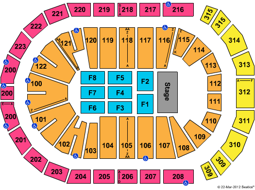 The Arena At Gwinnett Center Seating Chart