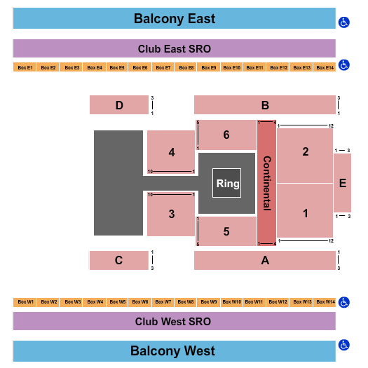 The Armory - Minneapolis Seating Chart: TNA Wrestling
