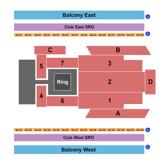 The Armory - Minneapolis Seating Chart: WWE