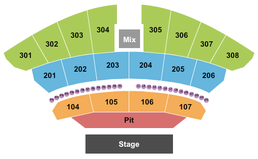 The Astro Amphitheater Seating Chart: Endstage GA Pit