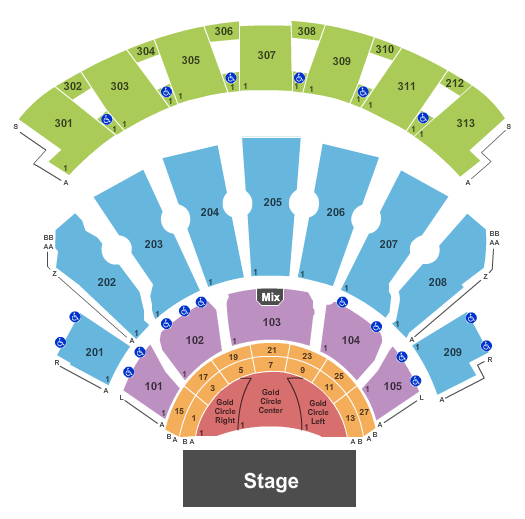 Zappos Theater at Planet Hollywood Seating Chart: Nine Inch Nails