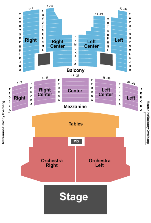 The Aztec Theatre Seating Chart: Endstage Reserved 2