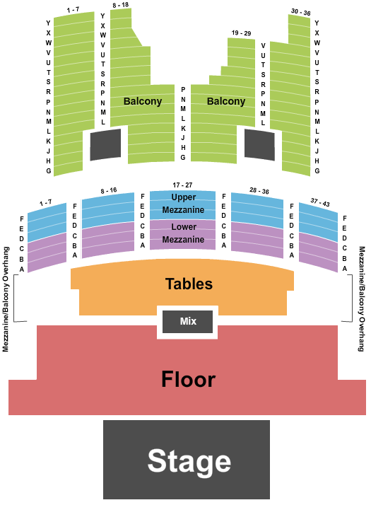 The Broadberry Seating Chart