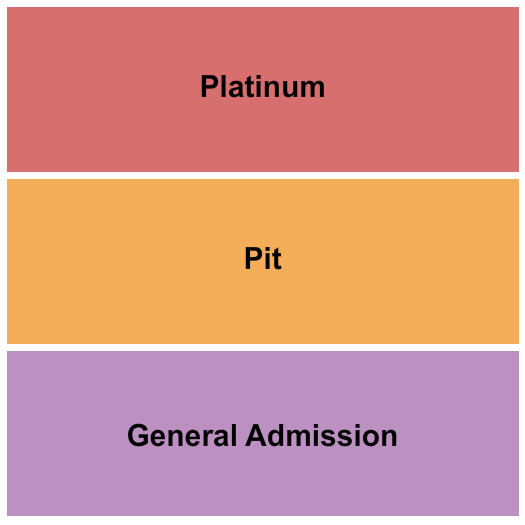 The Backyard - Waco Seating Chart: Platinum/Pit/GA