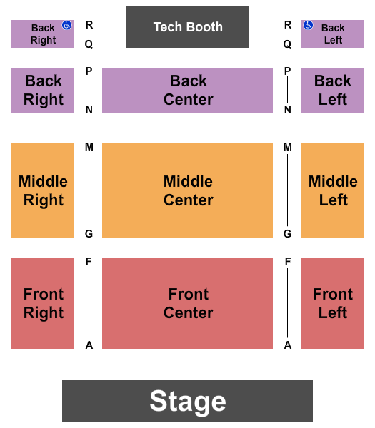The Badgett Playhouse Seating Chart: Endstage