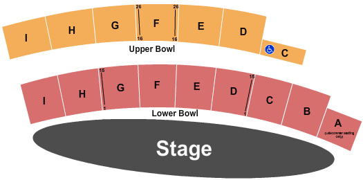 The Badlands Amphitheatre Seating Chart: Endstage 2