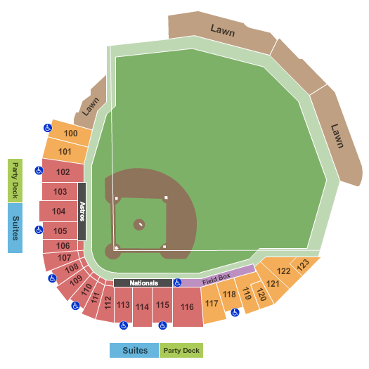 Nationals Tickets Seating Chart