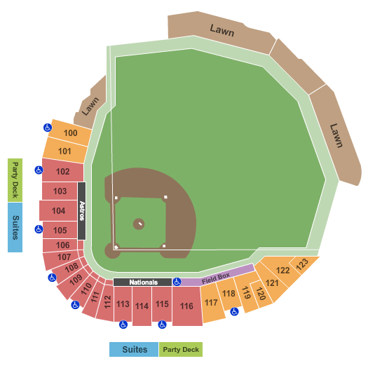 FITTEAM Ballpark of The Palm Beaches Map