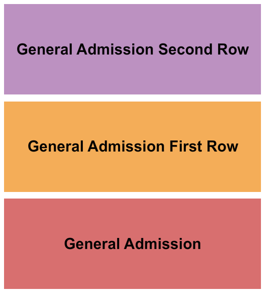 The Basement East - Nashville Seating Chart: GA/GA First Row/GA Second Row