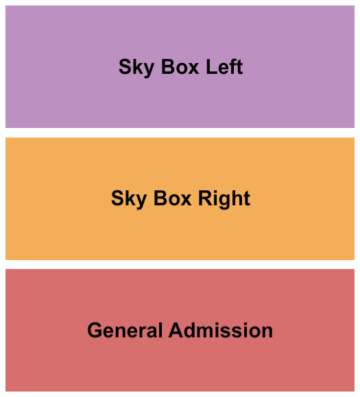 The Beacham Seating Chart: GA/Sky Box