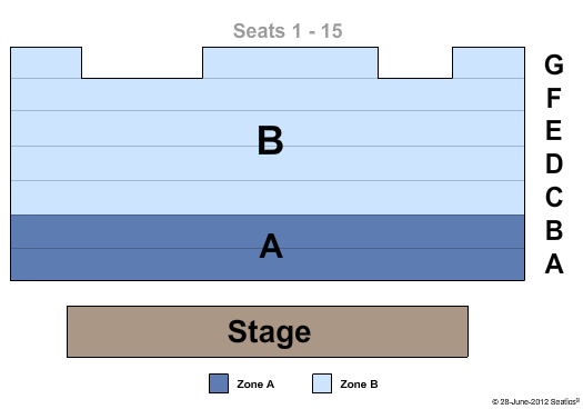 The Beckett Theatre at Theatre Row Seating Chart