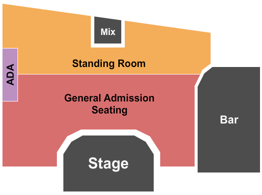 The Bell House Seating Chart: GA/SRO