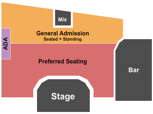 The Bell House Seating Chart: GA/Preferred