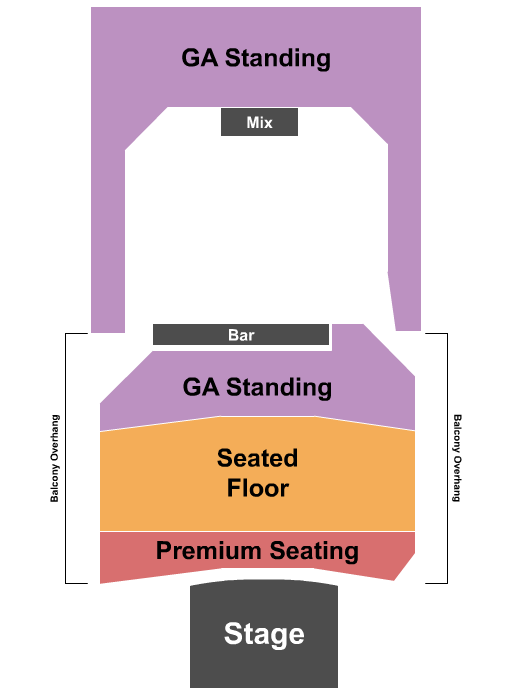 The Bellwether Seating Chart: Endstage GA 3