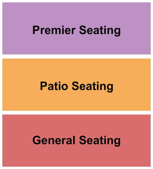 The Belvedere at Crooners Seating Chart: GA/Patio/Premier