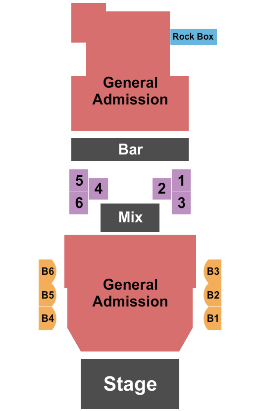 The Blue Note - MO Seating Chart: Endstage GAFlr/GABalc/Tables