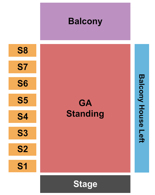 The Factory in Deep Ellum Seating Chart: Dance Gavin Dance