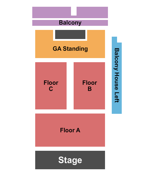 The Bomb Factory Seating Chart: Endstage 3