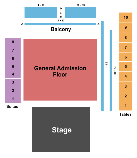 The Factory in Deep Ellum Seating Chart
