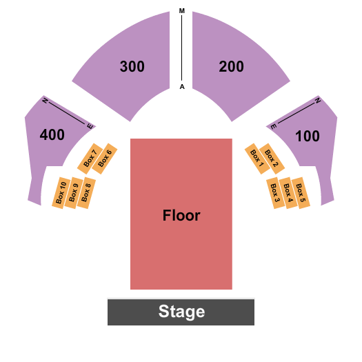 The Bourbon Room at Showboat Resort Atlantic City Seating Chart: Endstage GA Floor