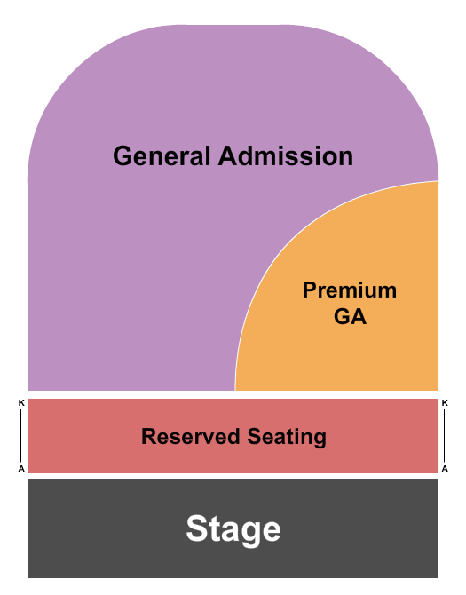 The Bowl in the Pines Seating Chart: Reserved/GA