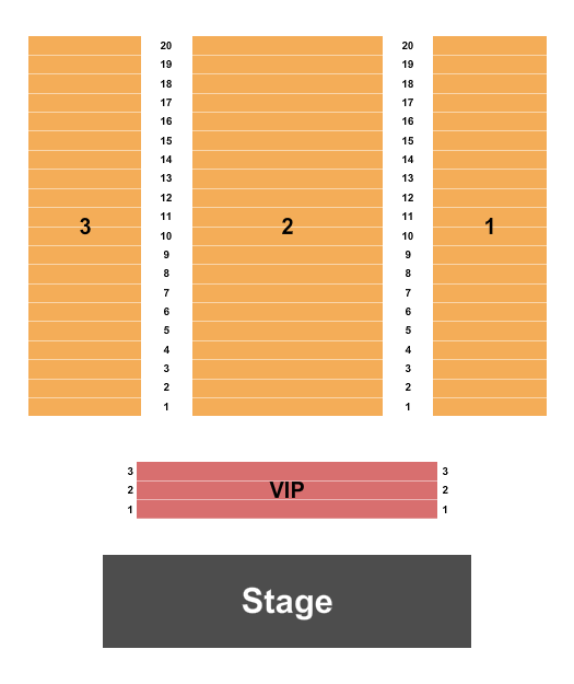 The Box Factory Performance & Event Center Seating Chart: Endstage